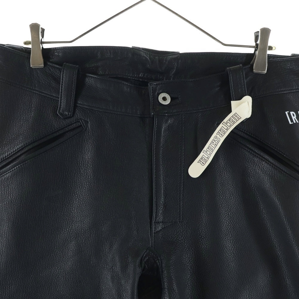 NO BRAND(ノーブランド) Riding Equipment Research RER-104 ライディングリサーチクイップメント レザー パンツ ブラック