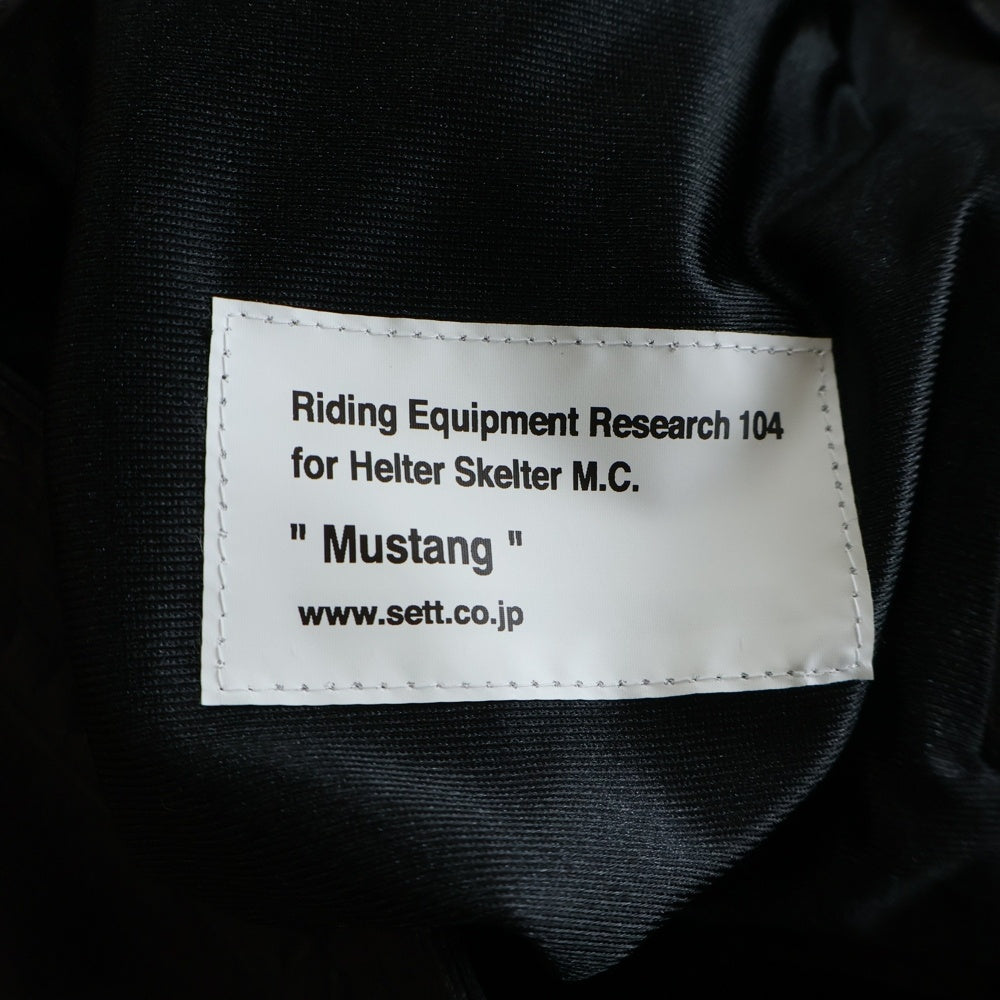NO BRAND(ノーブランド) Riding Equipment Research RER-104 ライディングリサーチクイップメント レザー パンツ ブラック