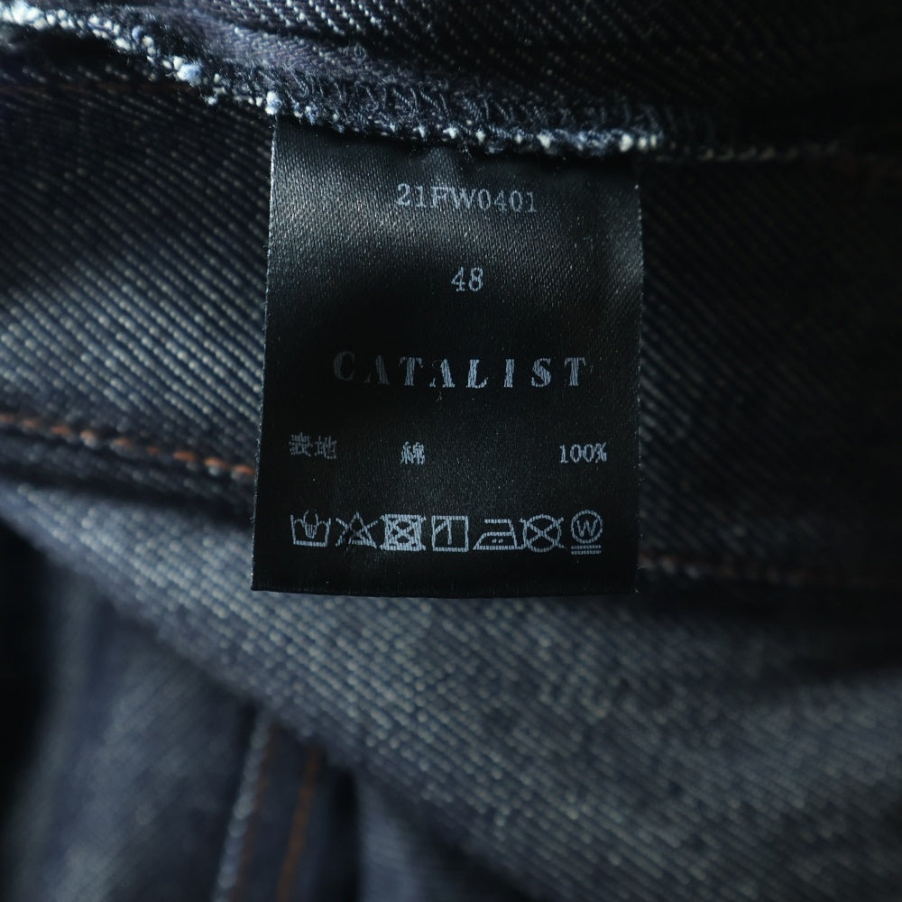 cvtvlist(カタリスト) 21AW センターシーム 裾ジップ デニム ジーンズ
