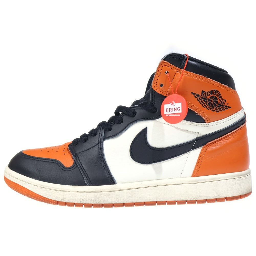 NIKE(ナイキ) AIR JORADN 1 RETRO HIGH OG エアジョーダン レトロ シャッタードバックボード ハイカットスニーカー オレンジ DZ5485-008 US10/28cm