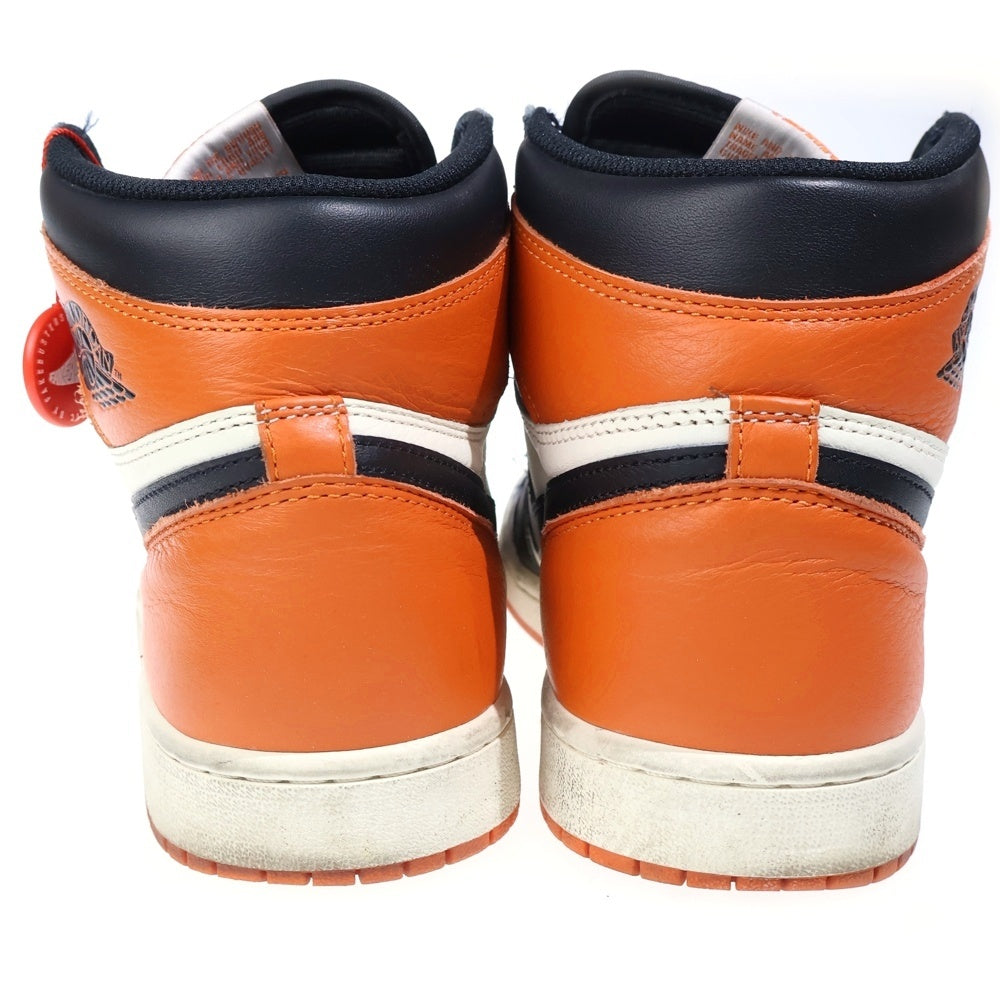 NIKE(ナイキ) AIR JORADN 1 RETRO HIGH OG エアジョーダン レトロ シャッタードバックボード ハイカットスニーカー オレンジ DZ5485-008 US10/28cm