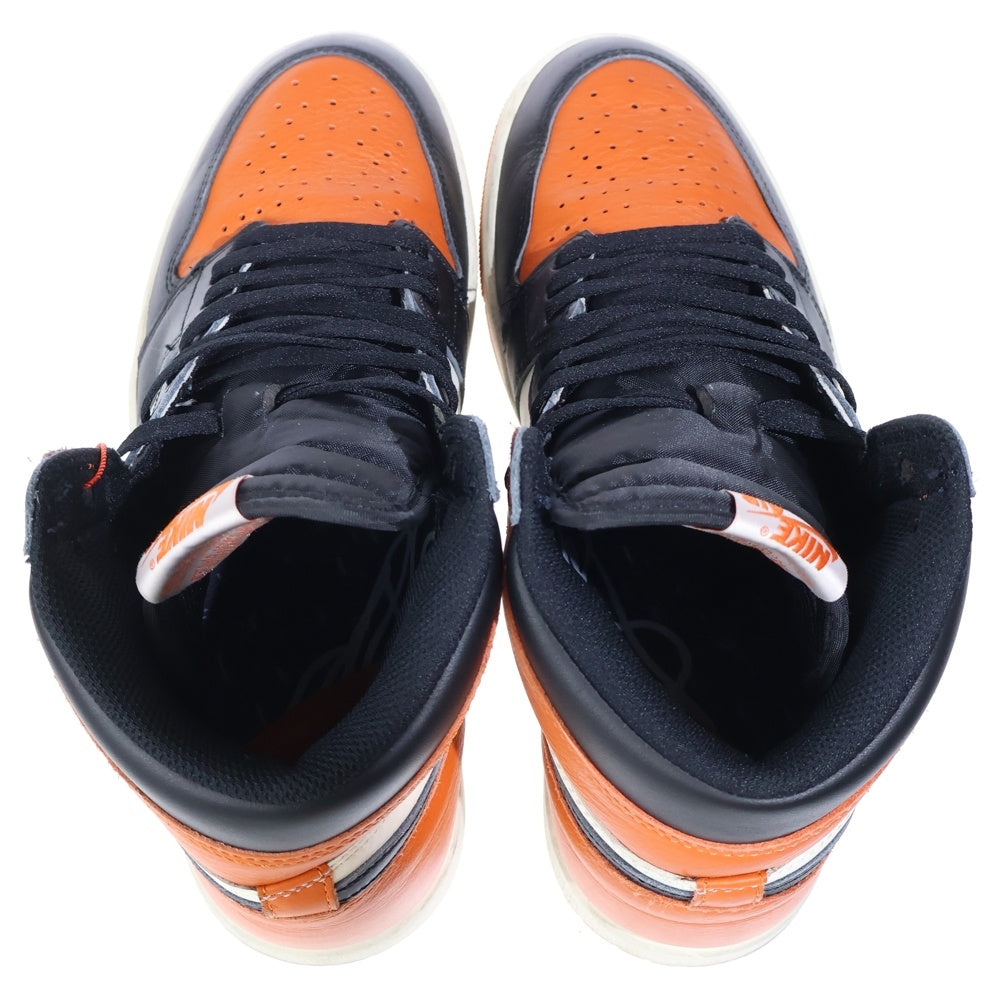 NIKE(ナイキ) AIR JORADN 1 RETRO HIGH OG エアジョーダン レトロ シャッタードバックボード ハイカットスニーカー オレンジ DZ5485-008 US10/28cm