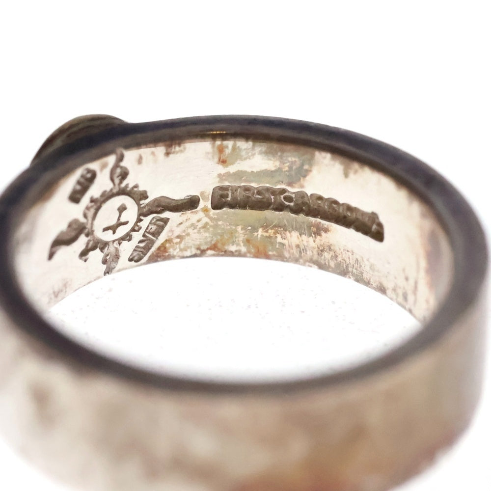 FIRST ARROW's(ファーストアローズ) KK18付 平打ち12mm プレーンリング シルバー/ゴールド