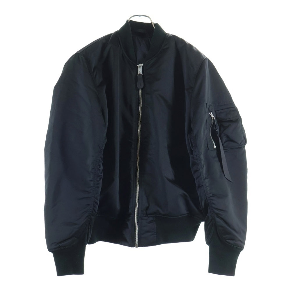 ALPHA INDUSTRIES(アルファ インダストリーズ) MA-1 Base Flight Bomber Jacket ベースフライトボンバージャケット ジップアップブルゾン ブラック 7975952027