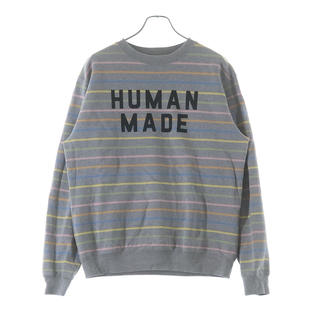 HUMAN MADE(ヒューマンメイド) MULTI STRIPED SWEATSHIRT マルチストライプ スウェット マルチカラー HM31CS010