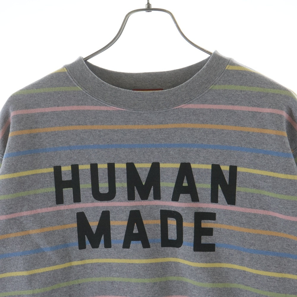 HUMAN MADE(ヒューマンメイド) MULTI STRIPED SWEATSHIRT マルチストライプ スウェット マルチカラー HM31CS010
