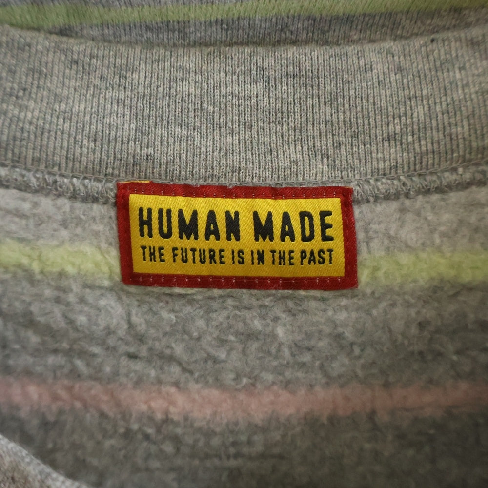 HUMAN MADE(ヒューマンメイド) MULTI STRIPED SWEATSHIRT マルチストライプ スウェット マルチカラー HM31CS010