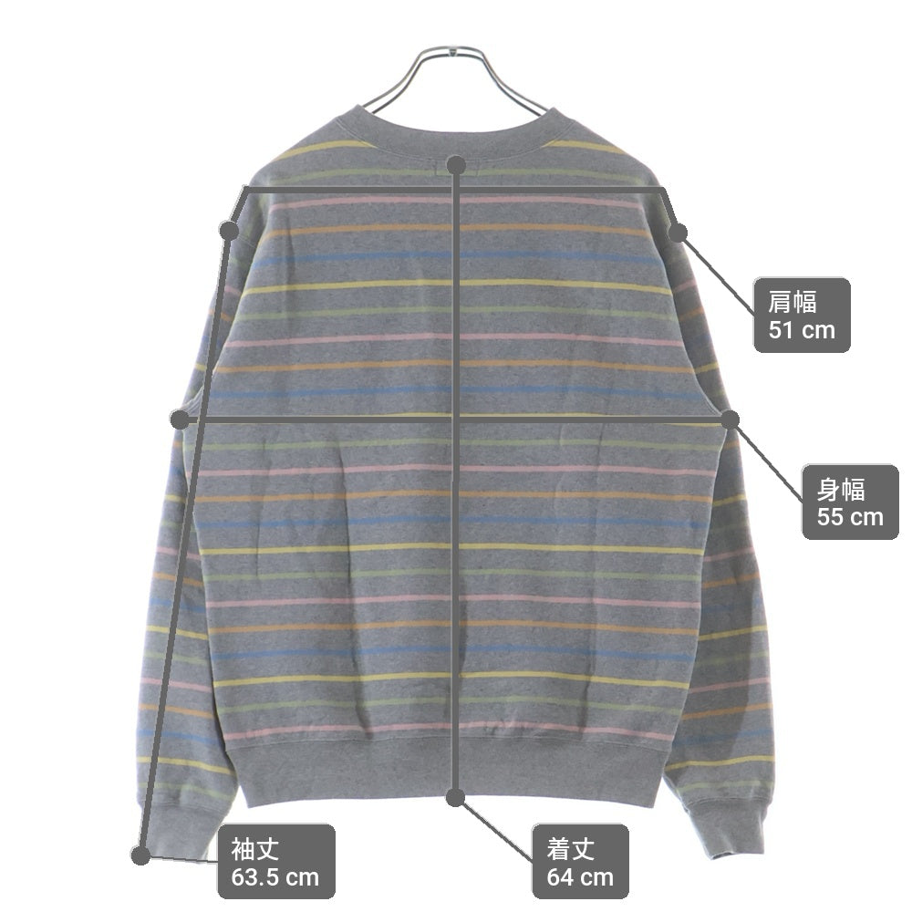 HUMAN MADE(ヒューマンメイド) MULTI STRIPED SWEATSHIRT マルチストライプ スウェット マルチカラー HM31CS010