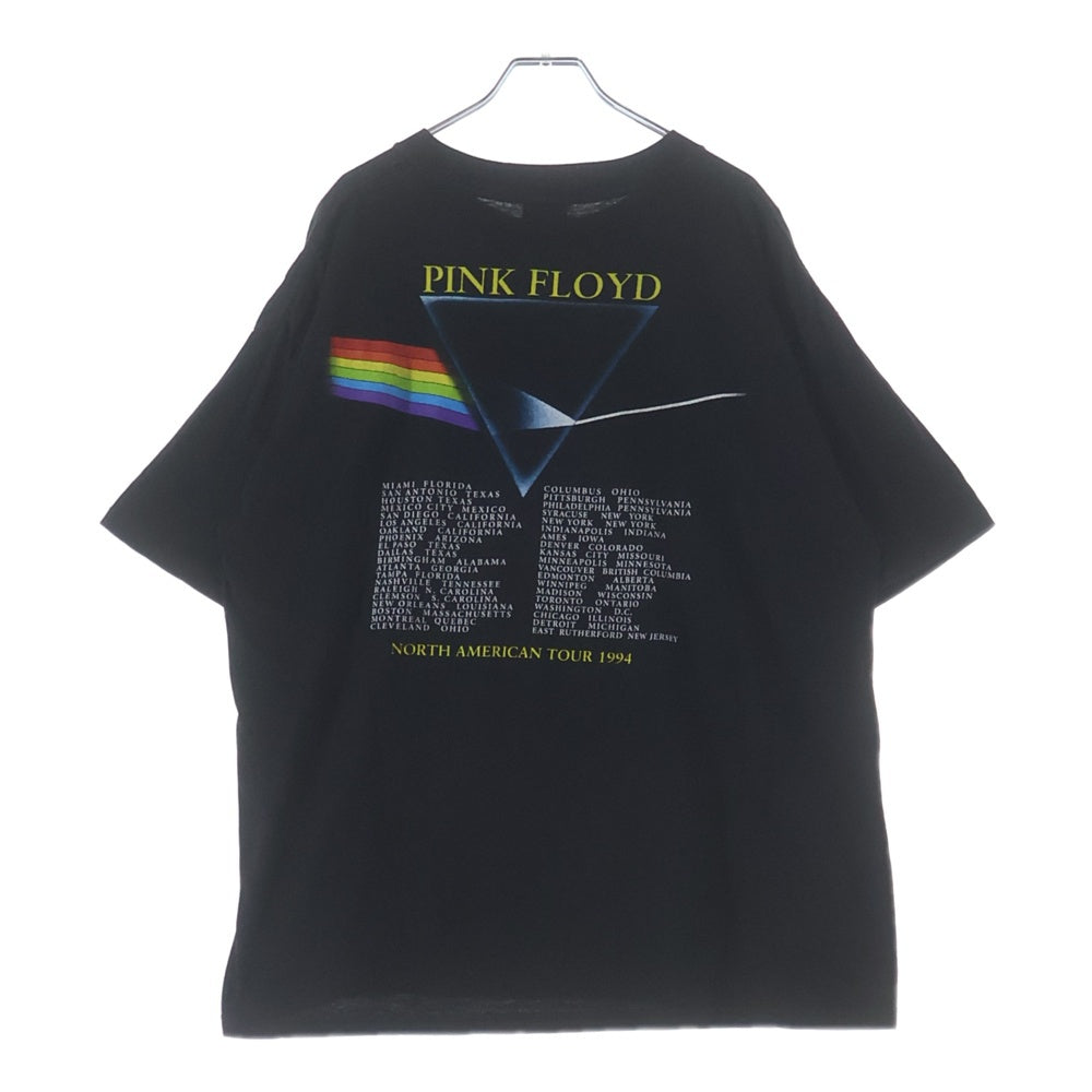 VINTAGE(ヴィンテージ) 90s PINK FLOYD 狂気 Dark Side of the Moon 半袖 クルーネック Tシャツ カットソー ブラック