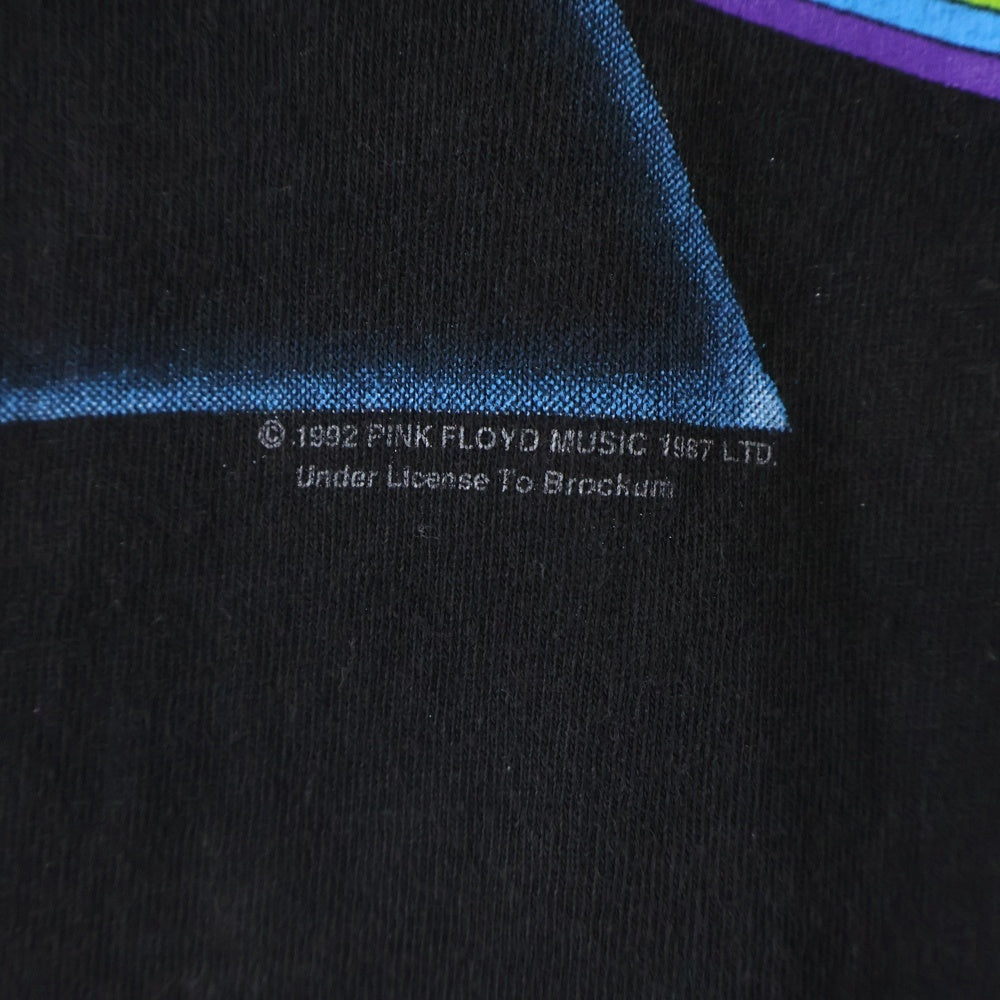 VINTAGE(ヴィンテージ) 90s PINK FLOYD 狂気 Dark Side of the Moon 半袖 クルーネック Tシャツ カットソー ブラック