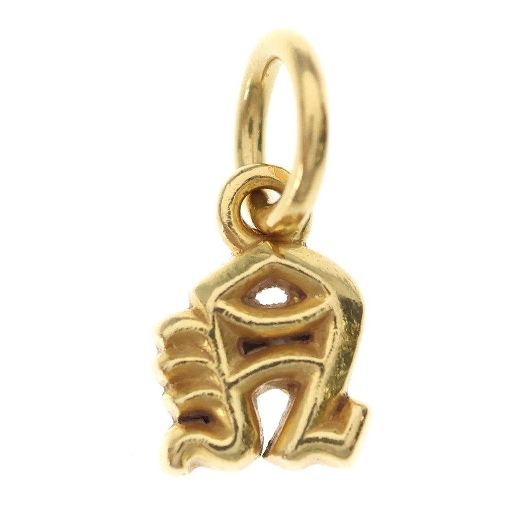 CHROME HEARTS(クロムハーツ) 22K STACK ALPHABET N アルファベットスタックチャーム イニシャル ネックレストップ ゴールド