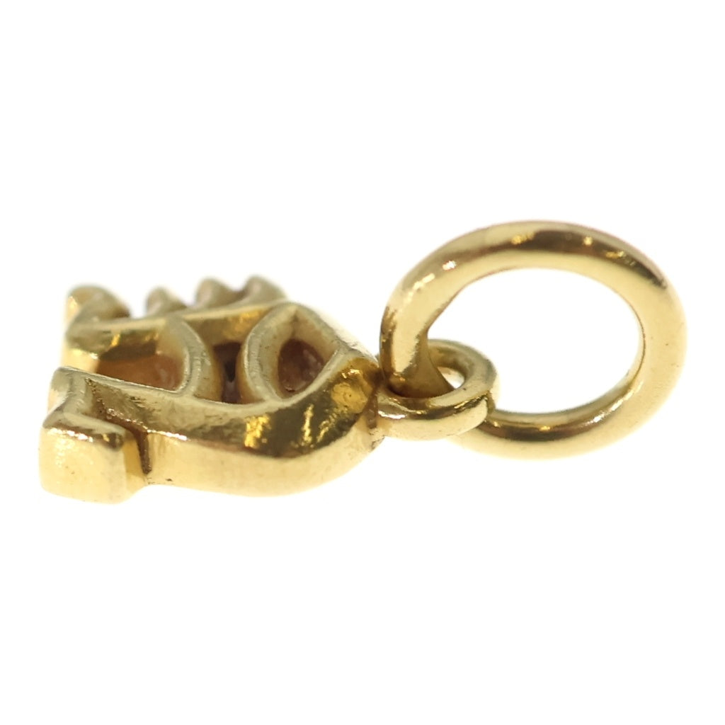 CHROME HEARTS(クロムハーツ) 22K STACK ALPHABET N アルファベットスタックチャーム イニシャル ネックレストップ ゴールド