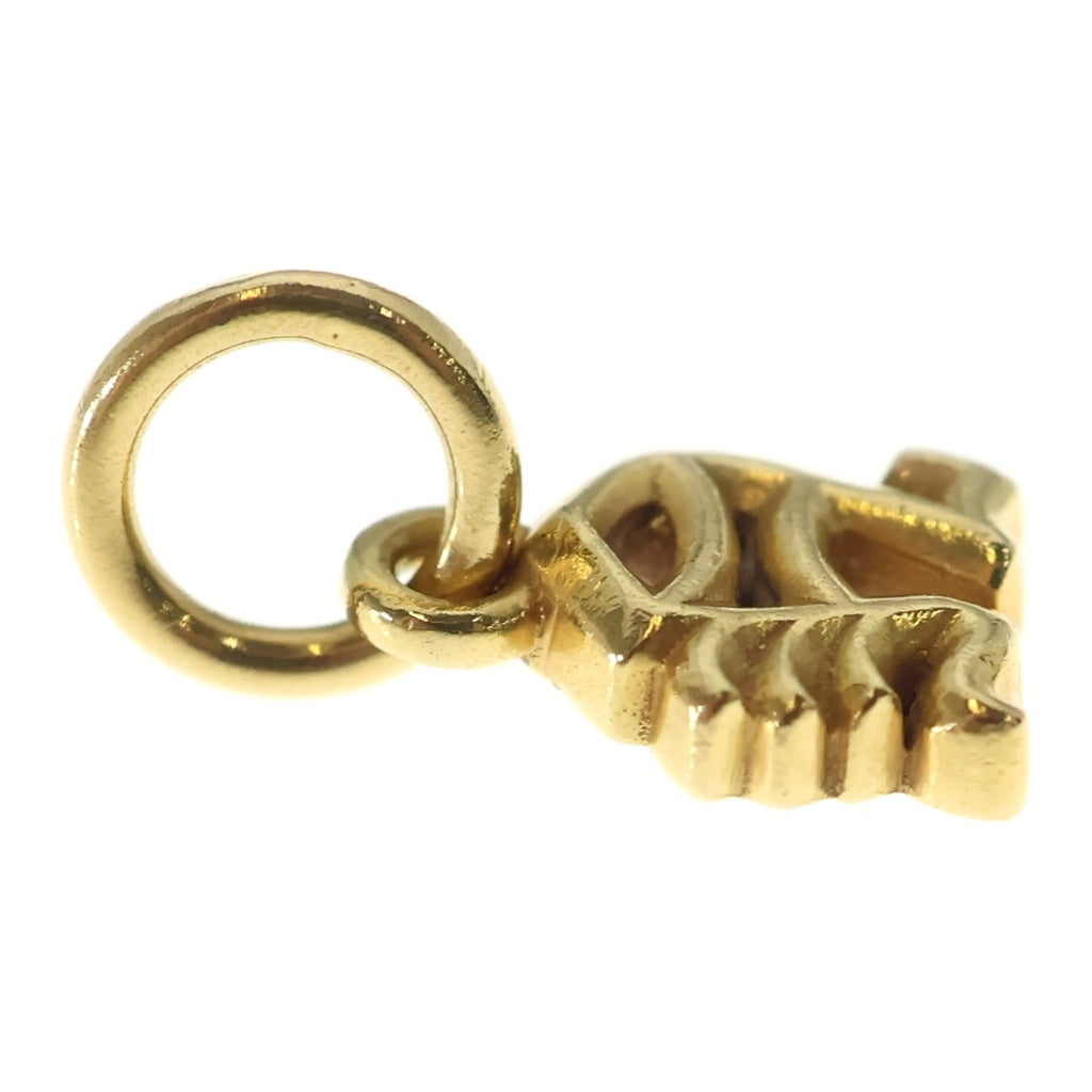 CHROME HEARTS(クロムハーツ) 22K STACK ALPHABET N アルファベットスタックチャーム イニシャル ネックレストップ ゴールド