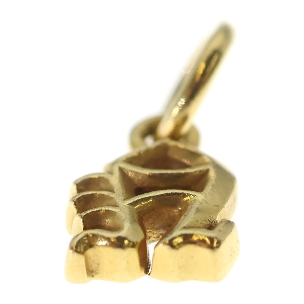 CHROME HEARTS(クロムハーツ) 22K STACK ALPHABET N アルファベットスタックチャーム イニシャル ネックレストップ ゴールド