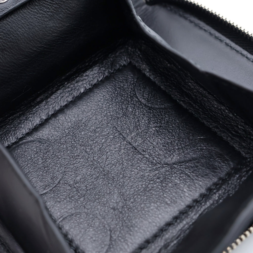 Alexander McQueen(アレキサンダーマックイーン) カモ柄 スカル レザー ジップ ウォレット 財布 マルチカラー