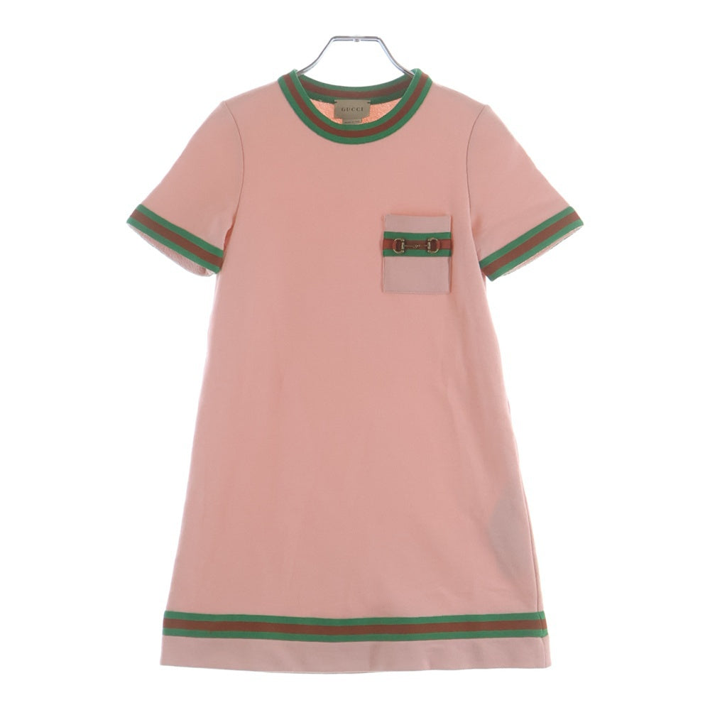 GUCCI(グッチ) ホースビット コットン ワンピース ピンク 718772 XJE3J キッズ レディース