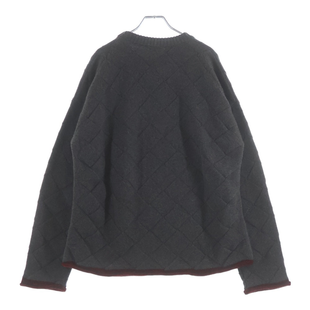 BOTTEGA VENETA(ボッテガヴェネタ) イントレチャート カラー 切り替え 長袖ニット グレー 776144 V36Y0