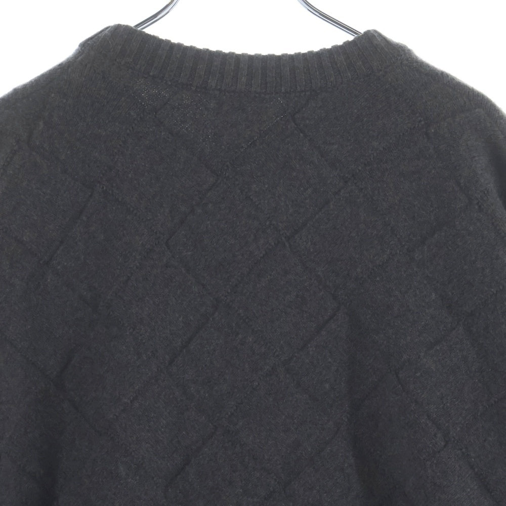 BOTTEGA VENETA(ボッテガヴェネタ) イントレチャート カラー 切り替え 長袖ニット グレー 776144 V36Y0