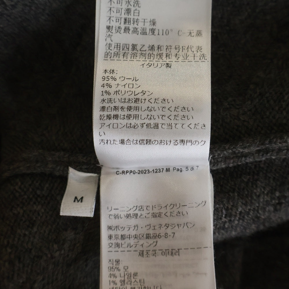 BOTTEGA VENETA(ボッテガヴェネタ) イントレチャート カラー 切り替え 長袖ニット グレー 776144 V36Y0