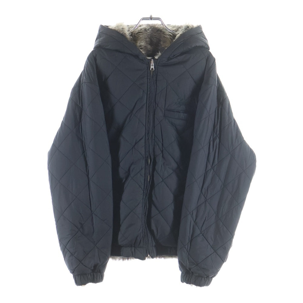 SUPREME(シュプリーム) 20AW Faux Fur Reversible Hooded Jacket バックロゴ リバーシブル ファージャケット ベージュ/ブラック