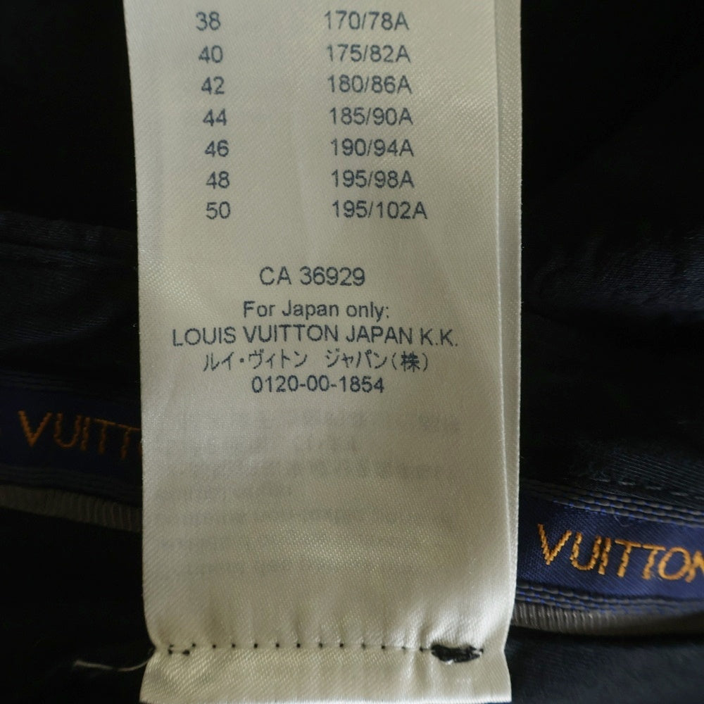 LOUIS VUITTON(ルイヴィトン) モノグラムエンボス 総柄 スラックスパンツ ブラック RM211Q ZDC HKP42W