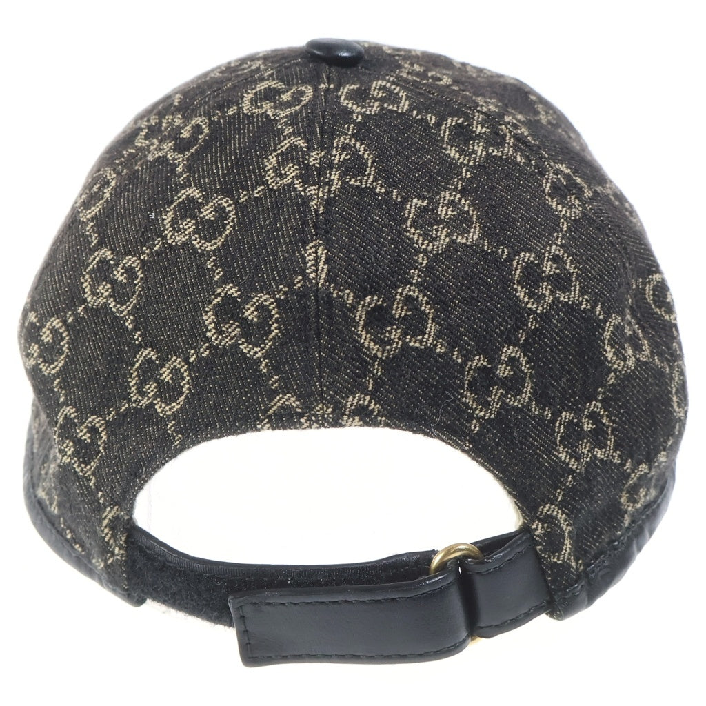 GUCCI(グッチ) GG Denim Baseball Hat GG総柄 デニム ベースボールキャップ ブラック 656206 3HAF8
