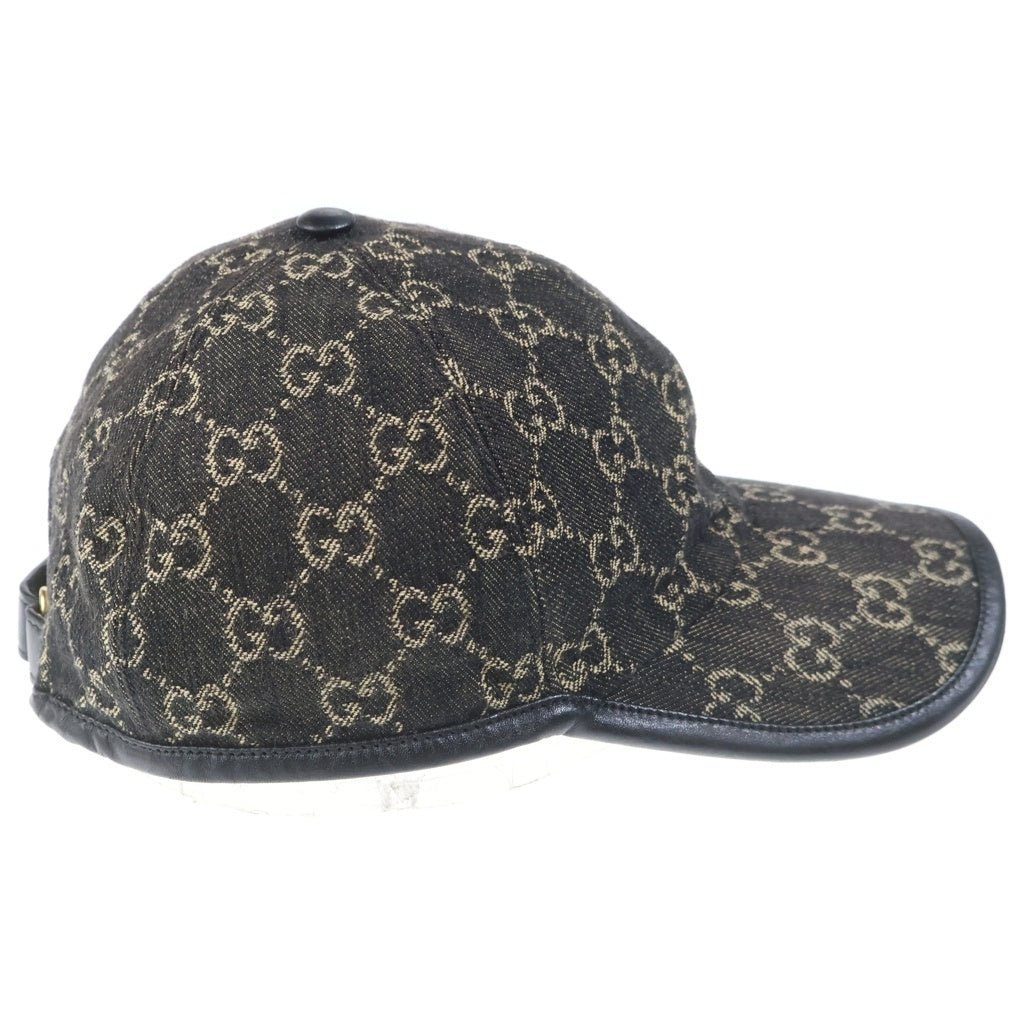 GUCCI(グッチ) GG Denim Baseball Hat GG総柄 デニム ベースボールキャップ ブラック 656206 3HAF8