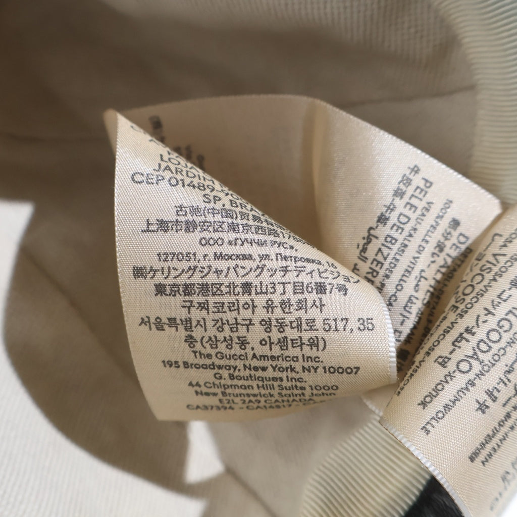 GUCCI(グッチ) GG Denim Baseball Hat GG総柄 デニム ベースボールキャップ ブラック 656206 3HAF8