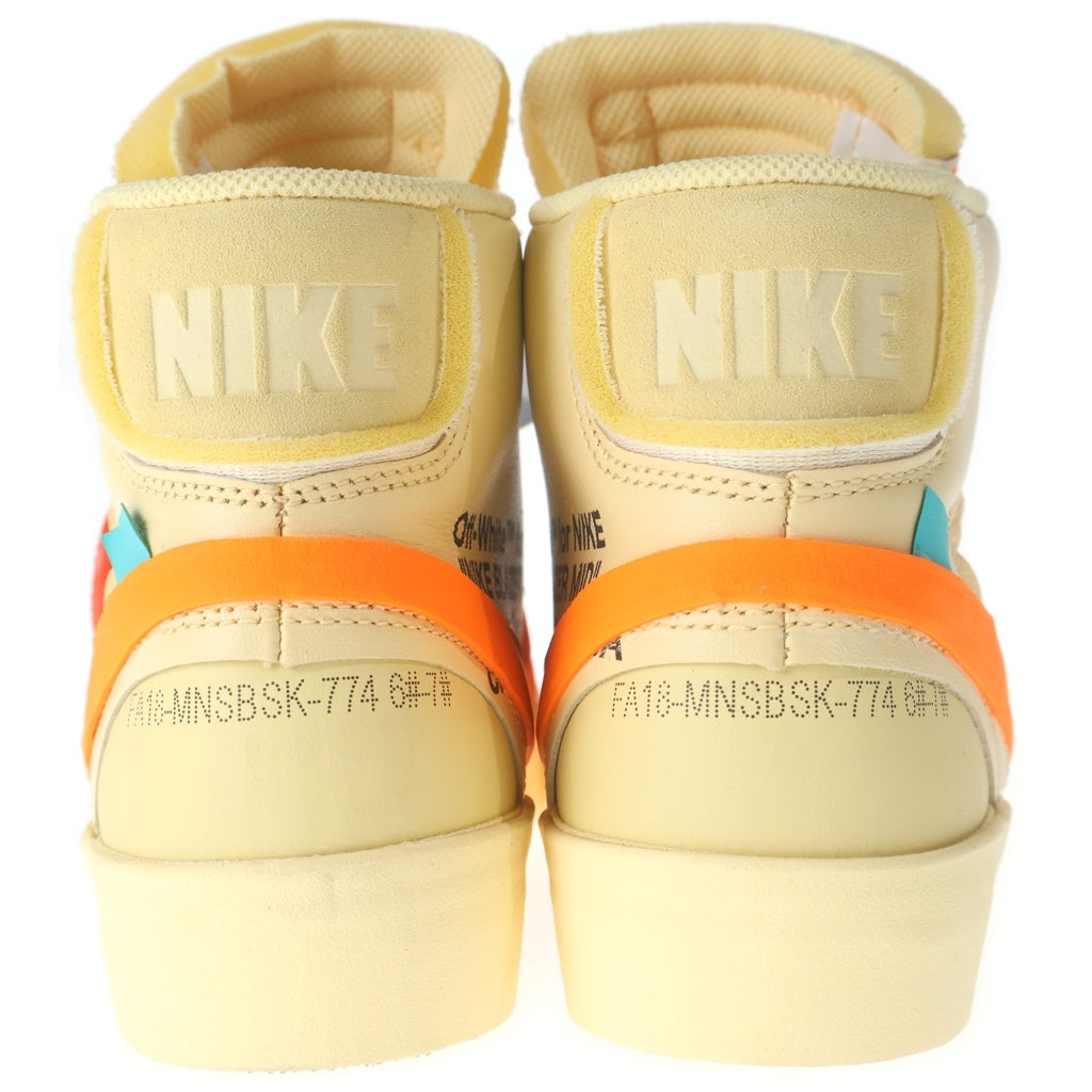 NIKE(ナイキ) ×OFF-WHITE BLAZER MID ALL HALLOWS EVE AA3832-700 オフホワイト ブレーザー ミッドカットスニーカー ベージュ US6/24cm レディース