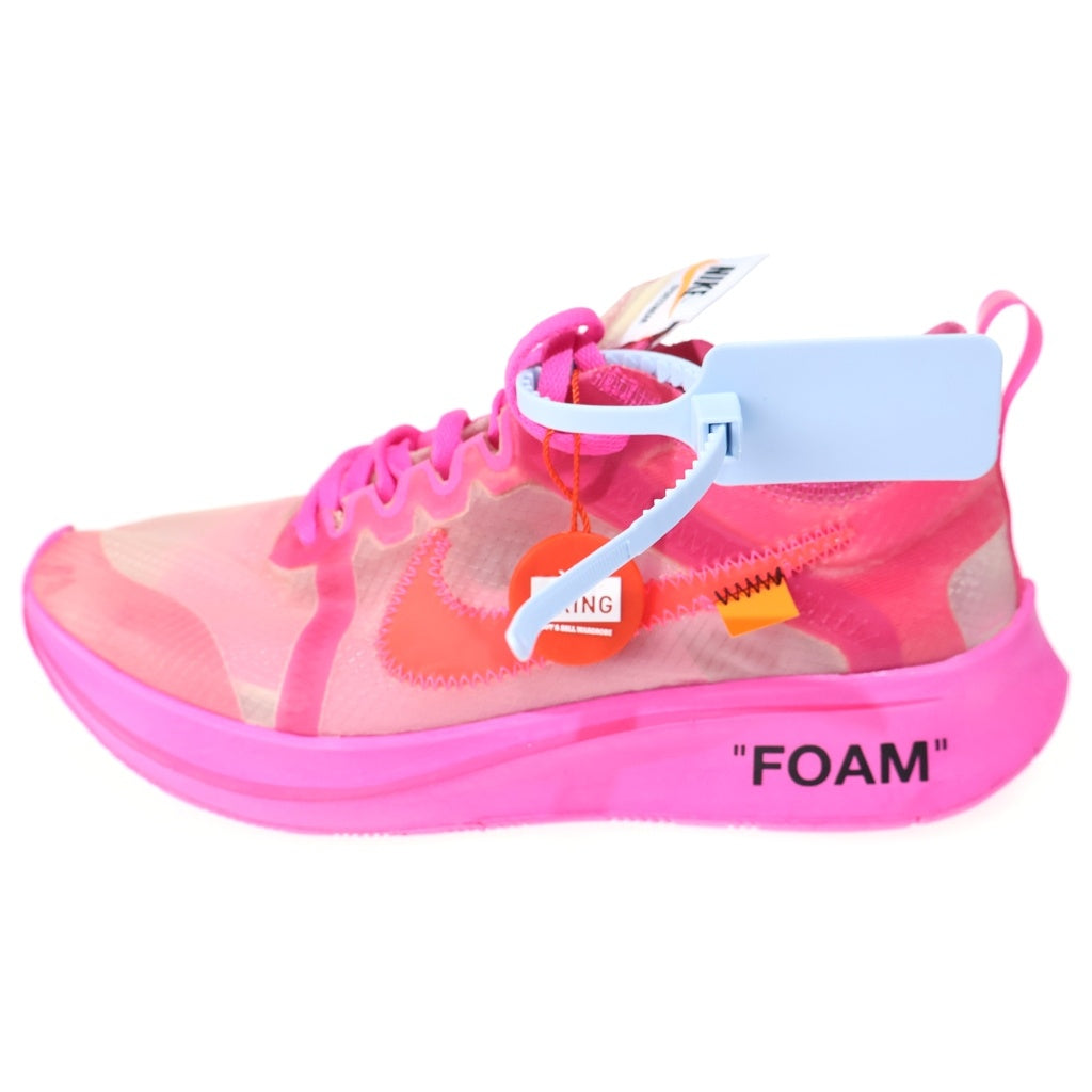 NIKE(ナイキ) ×OFF-WHITE ZOOM FLY オフホワイト ズームフライ ローカットスニーカー ピンク US6/24.0cm レディース