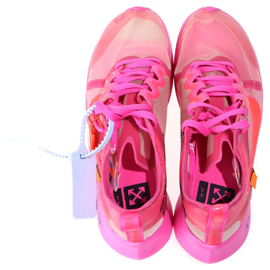 NIKE(ナイキ) ×OFF-WHITE ZOOM FLY オフホワイト ズームフライ ローカットスニーカー ピンク US6/24.0cm レディース