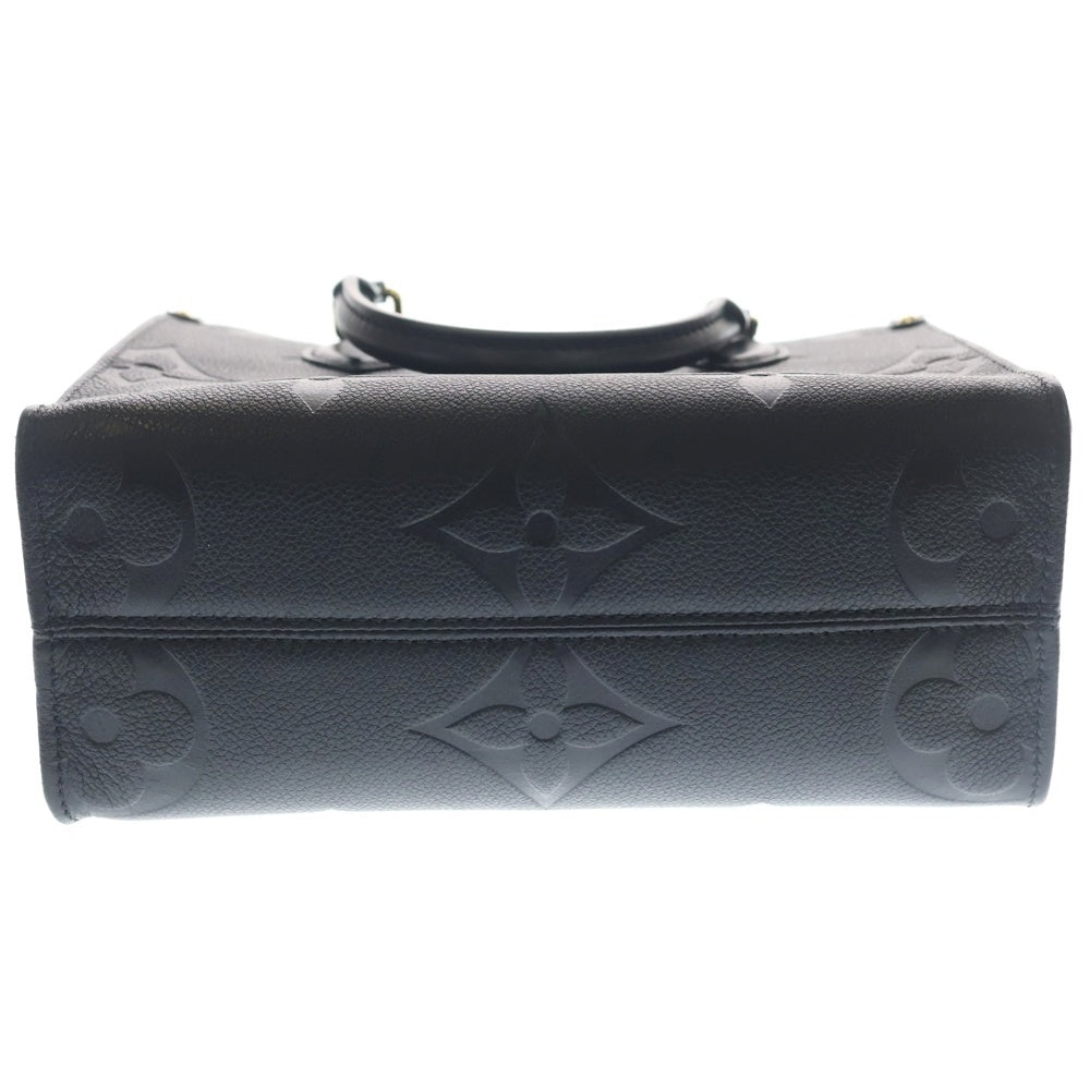 LOUIS VUITTON(ルイヴィトン) モノグラム・アンプラント オンザゴーPM 2WAYバッグ ハンドバッグ ショルダーバッグ トートバッグ ブラック レザー M45653 ゴールド金具 レディース