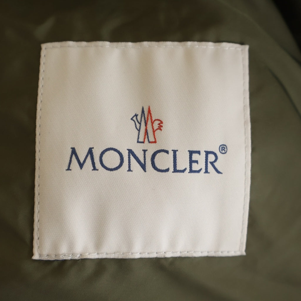 MONCLER(モンクレール) 24SS TRAVERSIER JACKET 袖ロゴワッペン付き ナイロン ジップアップ ジャケット カーキ J10911A00086 54A91