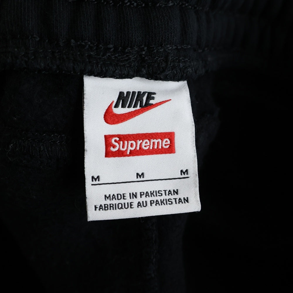 SUPREME(シュプリーム) 25SS ×NIKE Sweat Pants ナイキ ロゴ刺繍 イージースウェットジョガーパンツ ブラック HF9630-010