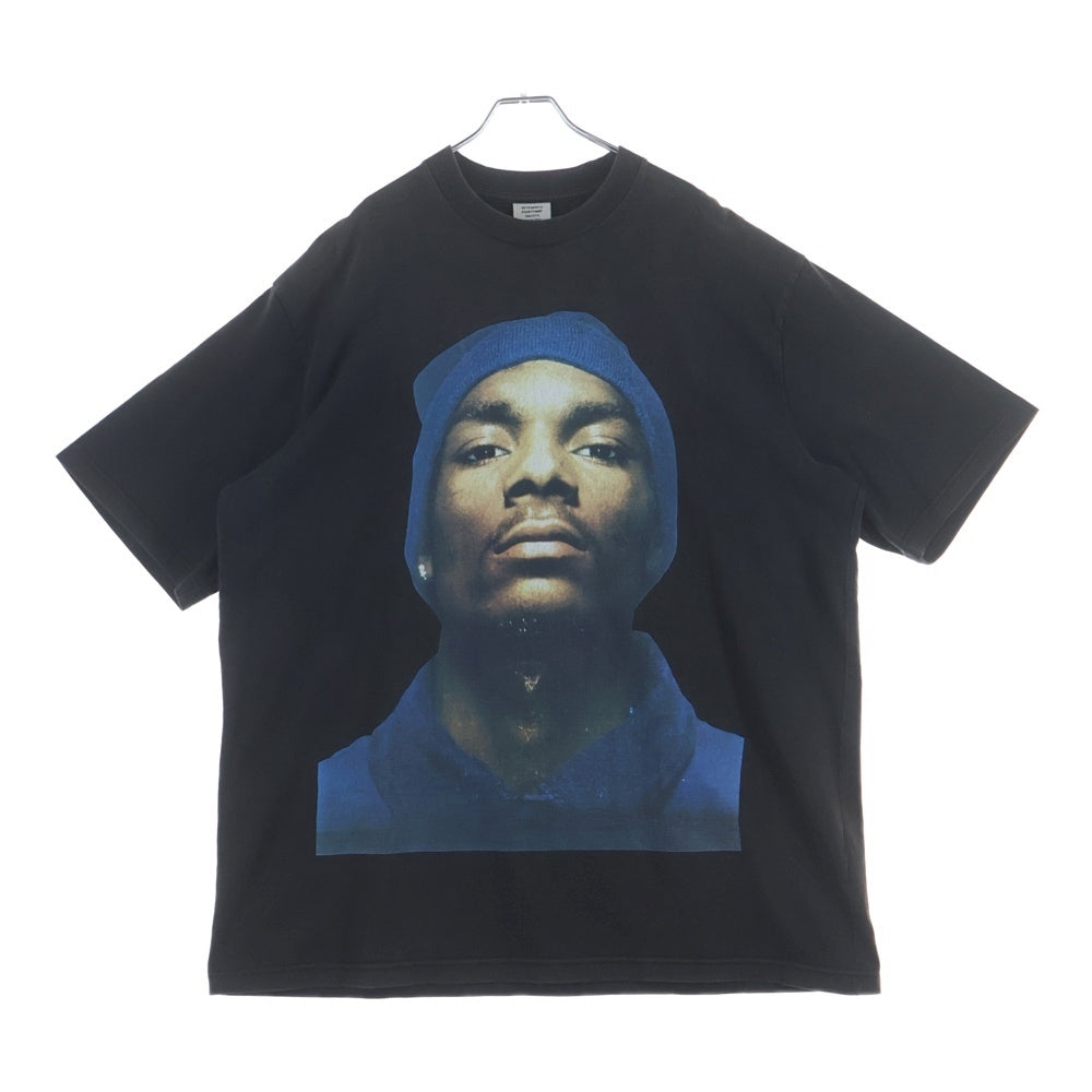 VETEMENTS(ヴェトモン) 16AW Snoop Dogg スヌープドッグプリントオーバーサイズ半袖Tシャツ ブラック WF17TP14