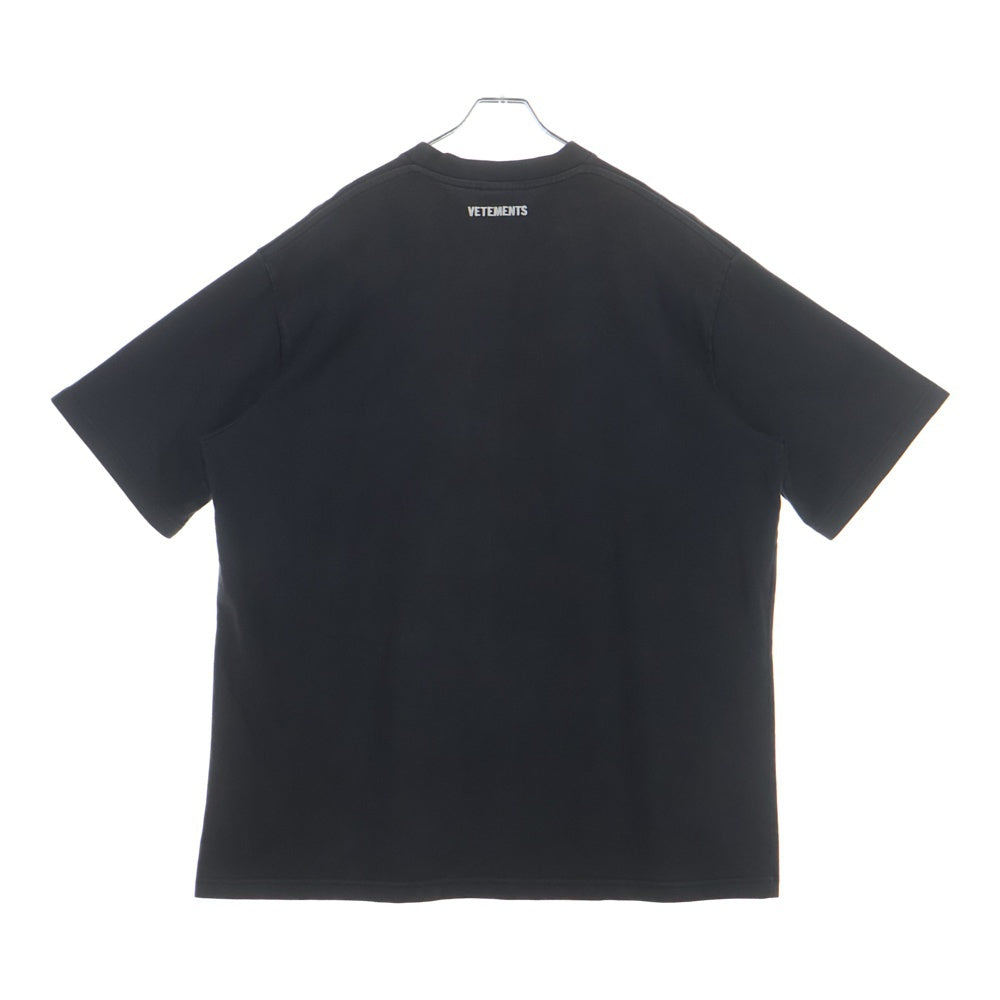 VETEMENTS(ヴェトモン) 16AW Snoop Dogg スヌープドッグプリントオーバーサイズ半袖Tシャツ ブラック WF17TP14