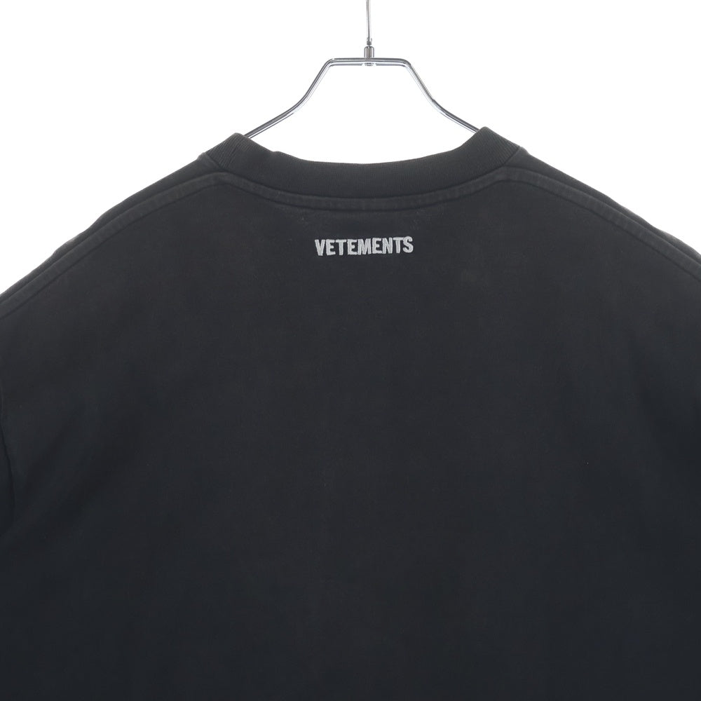 VETEMENTS(ヴェトモン) 16AW Snoop Dogg スヌープドッグプリントオーバーサイズ半袖Tシャツ ブラック WF17TP14