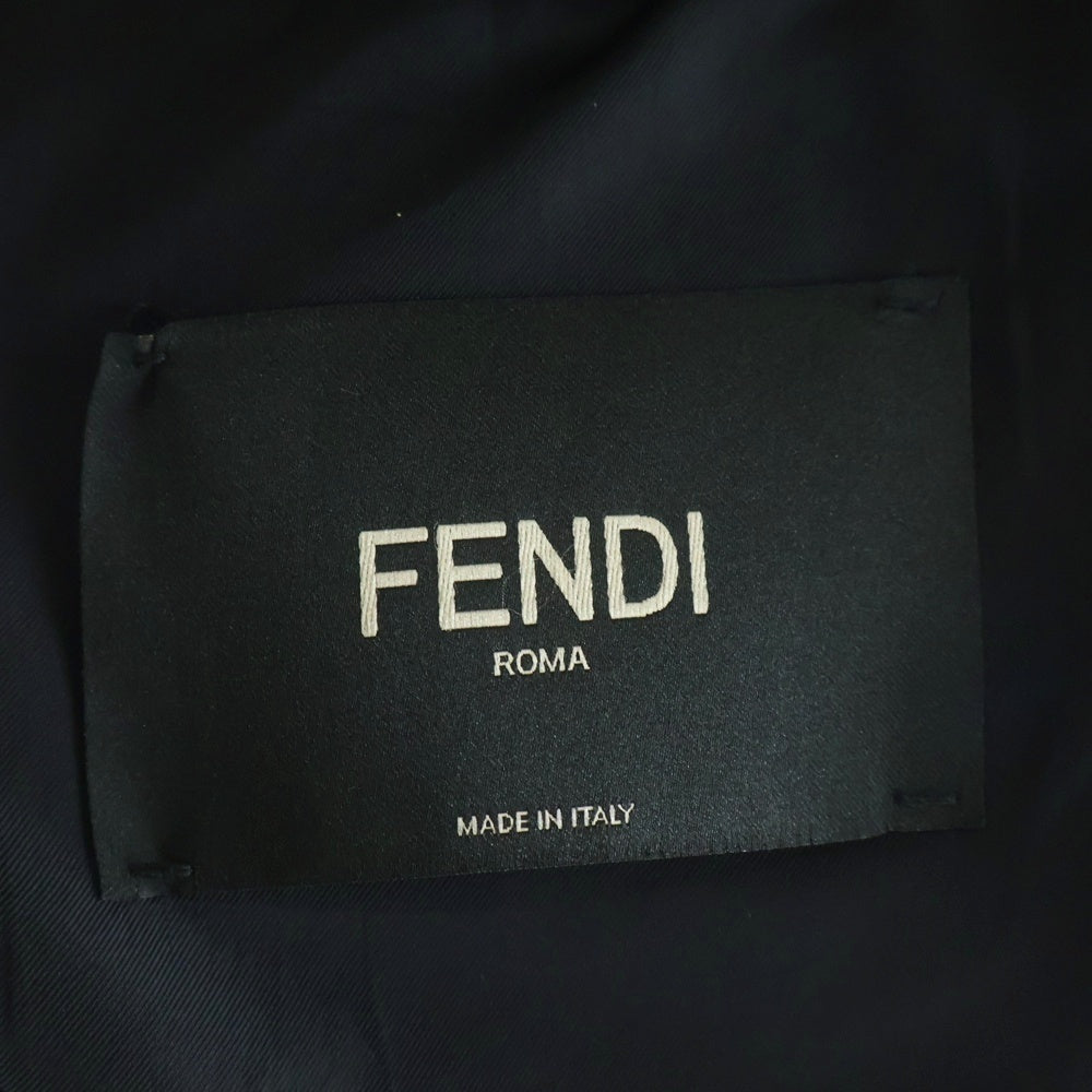 FENDI(フェンディ) 19AW FENDI ROMA AMOR WAVE LOGO BOMBER レザー ボンバージャケット マルチカラー 12CPF-19-84