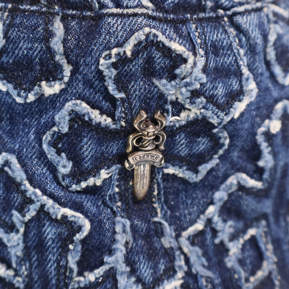 CHROME HEARTS(クロムハーツ) Dagger Cross Patch Denim Bucket Hat ダガークロスパッチ デニム バケットハット インディゴ