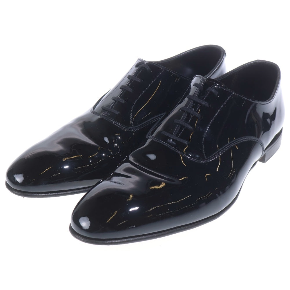 Crockett&Jones(クロケットアンドジョーンズ) CHEAM エナメル レースアップ ドレスシューズ ブラック 25599