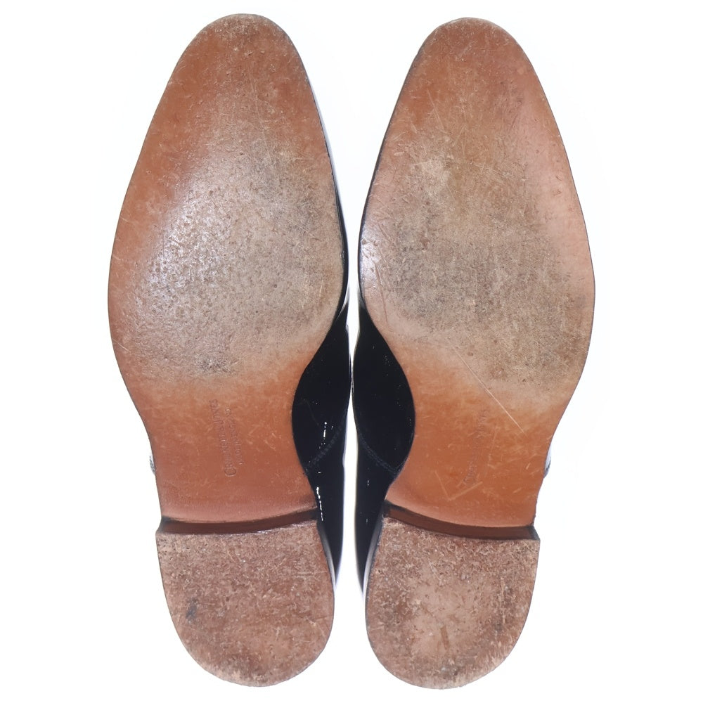 Crockett&Jones(クロケットアンドジョーンズ) CHEAM エナメル レースアップ ドレスシューズ ブラック 25599