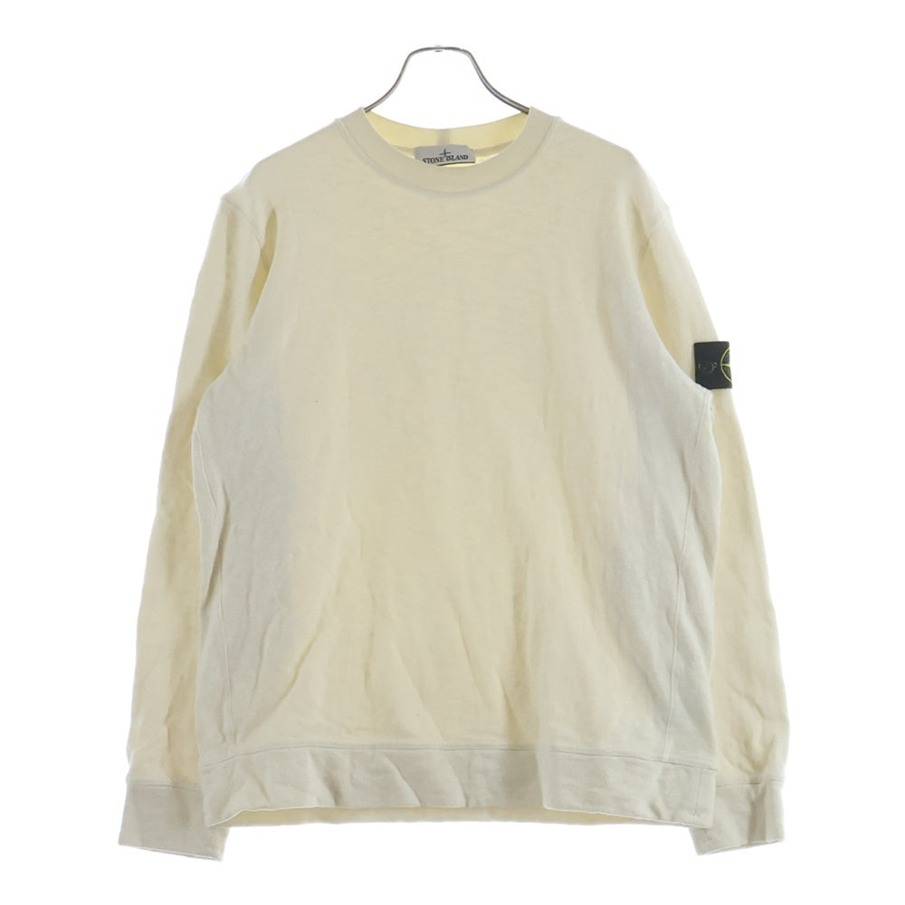 STONE ISLAND(ストーンアイランド) ロゴワッペン クルーネックスウェットトレーナー アイボリー K2S156100053S0238