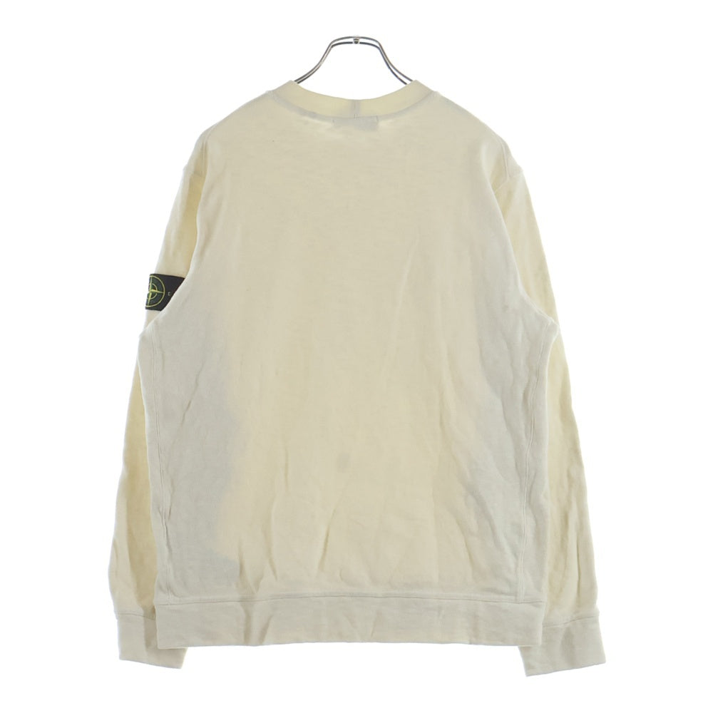 STONE ISLAND(ストーンアイランド) ロゴワッペン クルーネックスウェットトレーナー アイボリー K2S156100053S0238