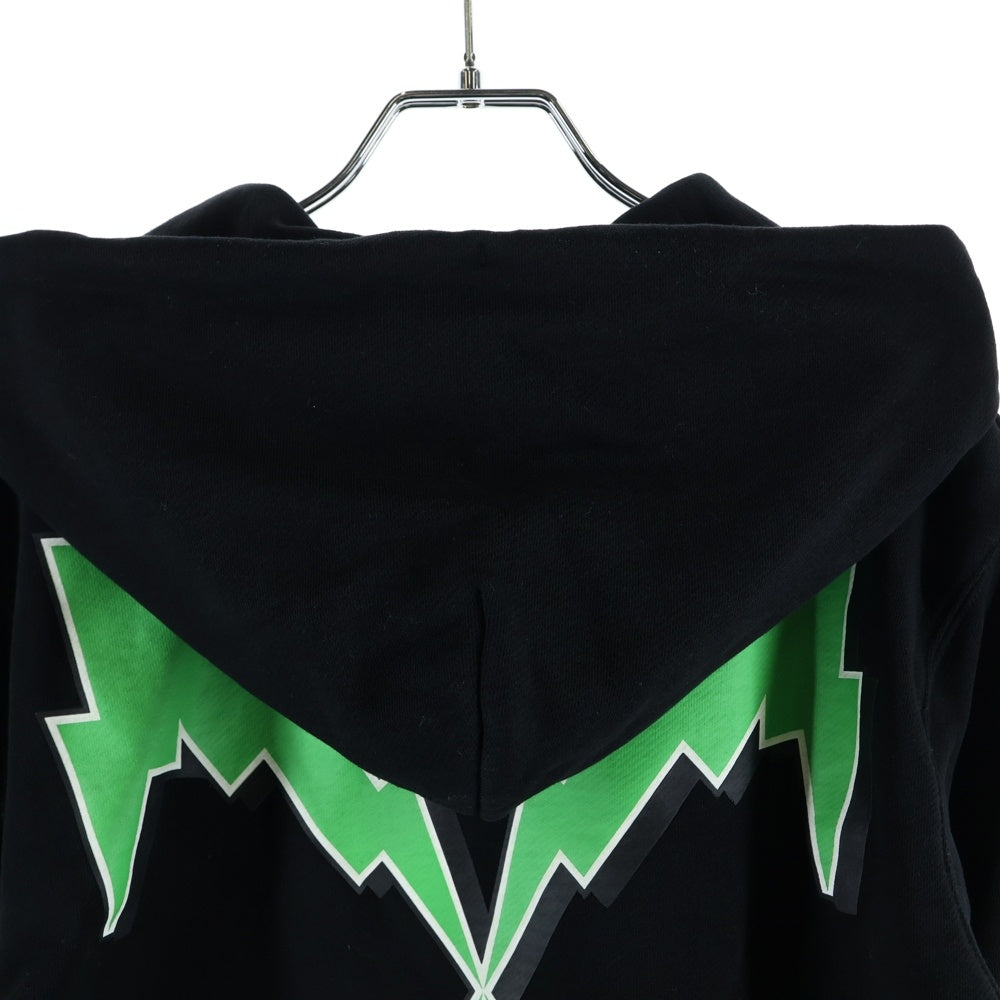 OFF-WHITE オフホワイト Bolt Arrows Slim Hoodie ボルトアロースリムフーディ バックプリント プルオーバーパーカー ブラック OMBB034S21FLE0091055 OFF-WHITE(オフホワイト) Bolt Arrows Slim Hoodie ボルトアロースリム