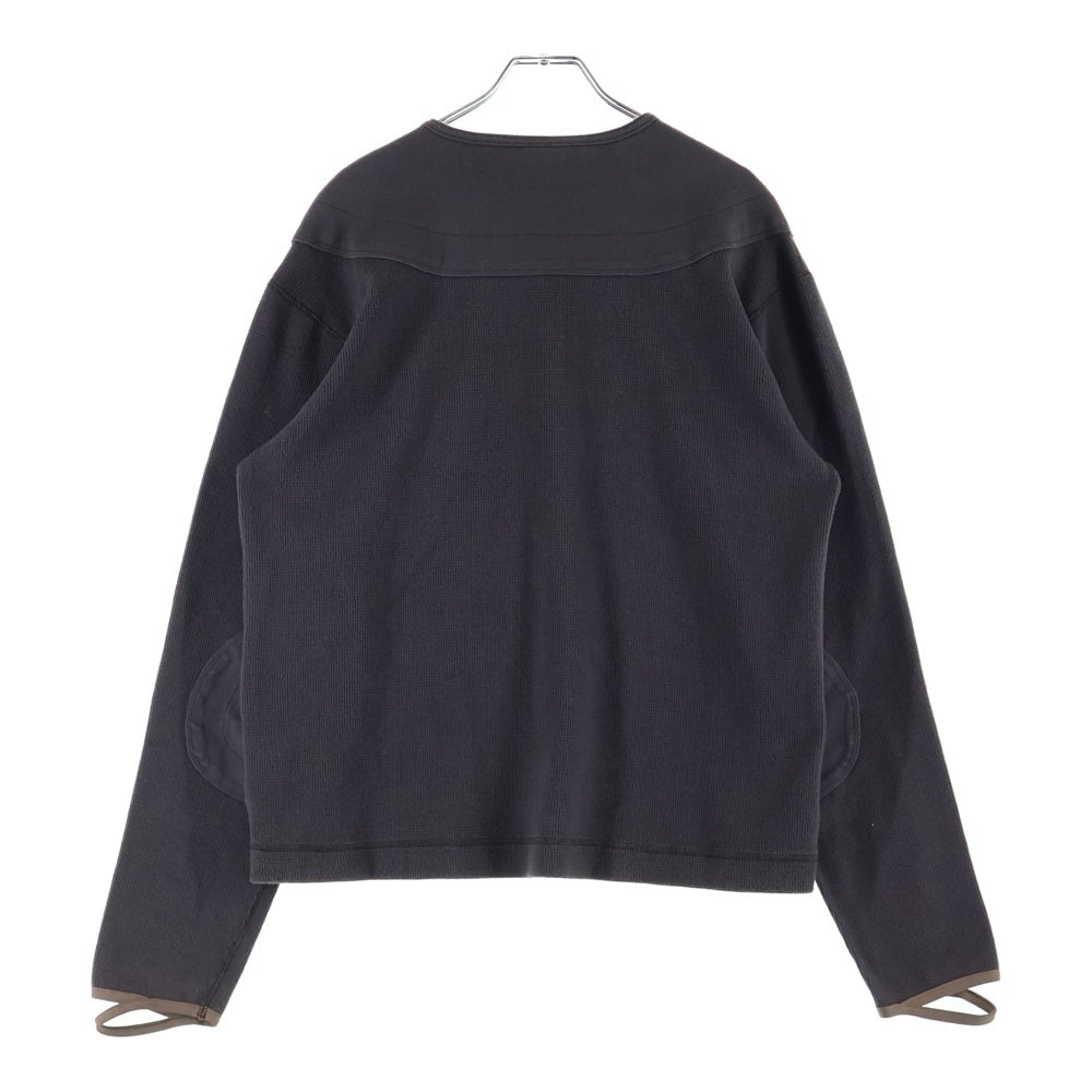 JIAN YE(ジェン イェ) 23AW HUNTER TOP サーマル エルボーパッチ ブラウン 23AW-HNTR TP