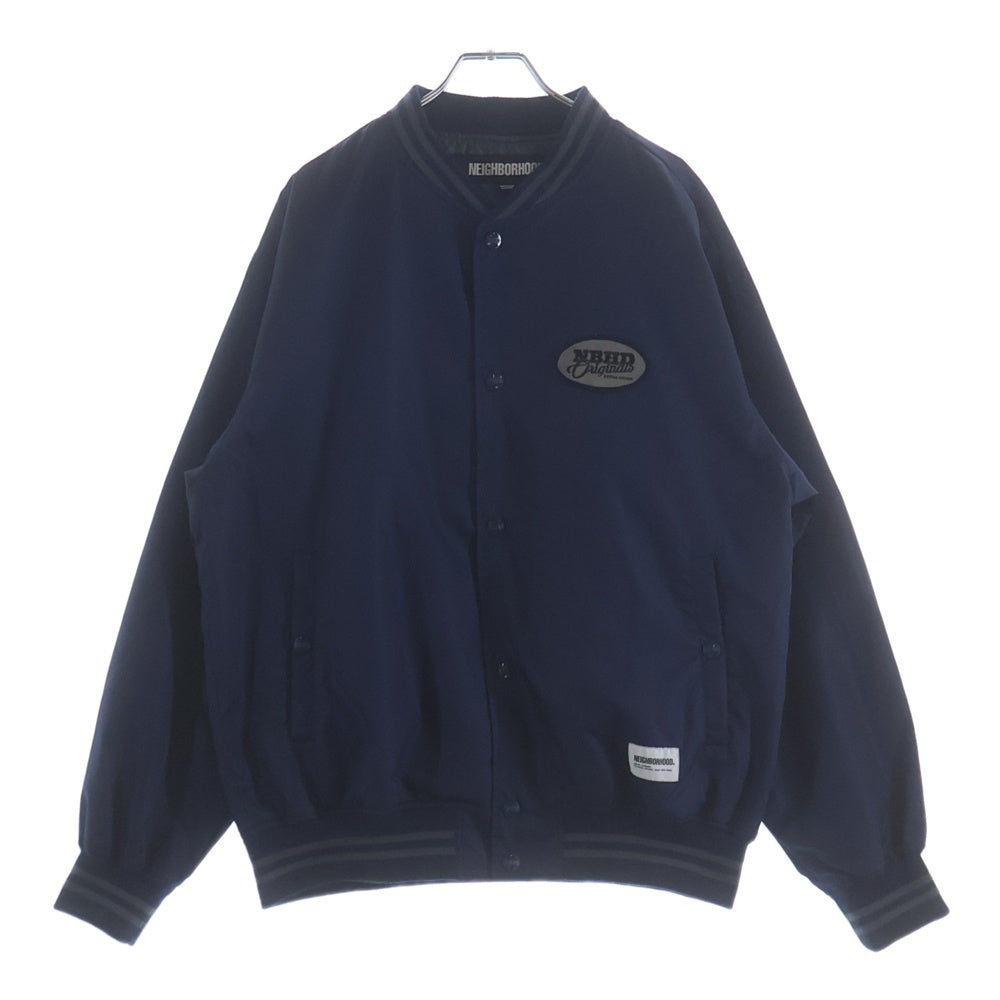 NEIGHBORHOOD(ネイバーフッド) 23AW ベースボールジャケット ナイロンジャケット ブルゾン ネイビー 232TSNH-JKM02