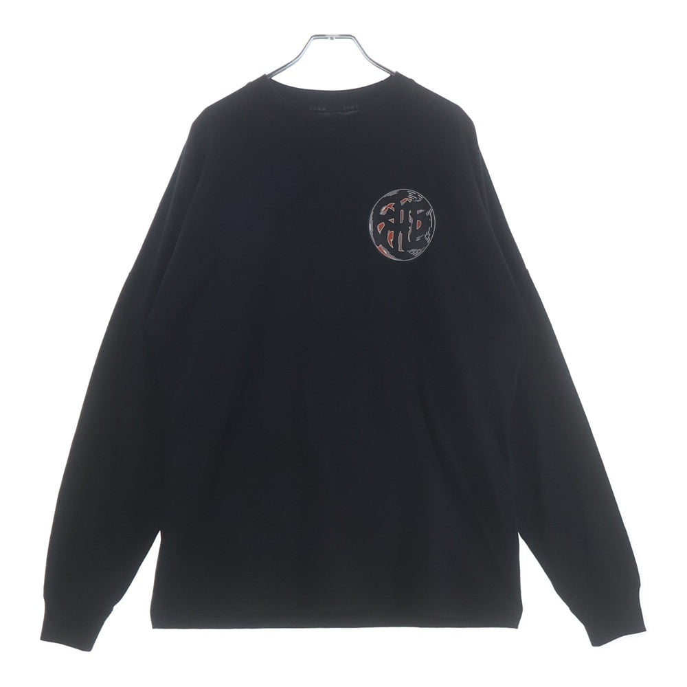F.C.R.B./F.C.Real Bristol/FCRB(エフシーアールビー/エフシーレアルブリストル) 22AW SNEAKERWOLF L/S TEAM BAGGY TEE 長袖クルーネックTシャツ ブラック FCRB-222128