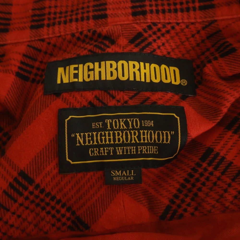 NEIGHBORHOOD(ネイバーフッド) 19SS B&C/C-SHIRT チェック柄 長袖シャツ レッド 191TSNH-SHM09