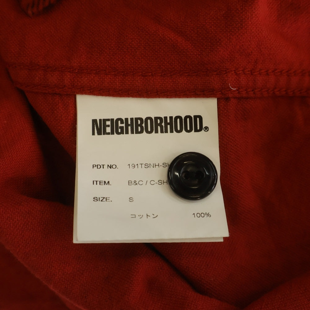 NEIGHBORHOOD(ネイバーフッド) 19SS B&C/C-SHIRT チェック柄 長袖シャツ レッド 191TSNH-SHM09