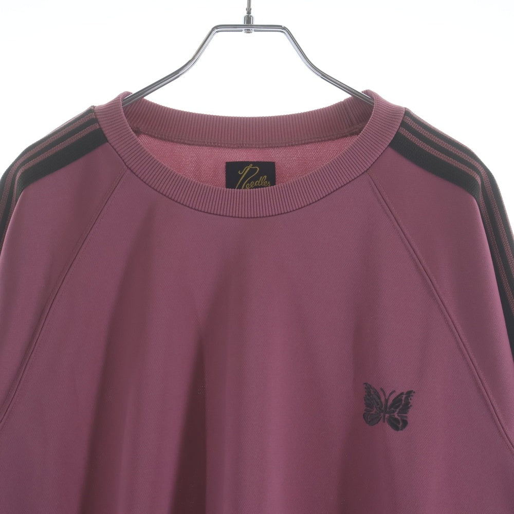 Needles(ニードルス) Track Crew Neck Shirt トラック クルーネック シャツ ピンク MR285